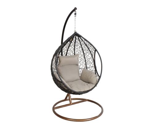 Ripptool DROPLET must 120x120xH200cm, alumiiniumraam, plastikpunutis