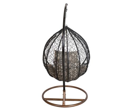 Ripptool DROPLET must 120x120xH200cm, alumiiniumraam, plastikpunutis