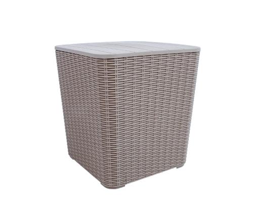 Säilituskast BOCAS 39x39x42cm, hall plastik