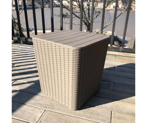 Säilituskast BOCAS 39x39x42cm, hall plastik