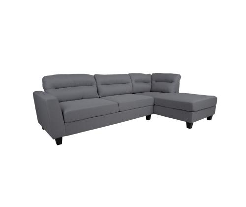 Nurgadiivan HELSINKI PN 268x83/158xH88cm, tumehall