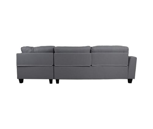 Nurgadiivan HELSINKI PN 268x83/158xH88cm, tumehall