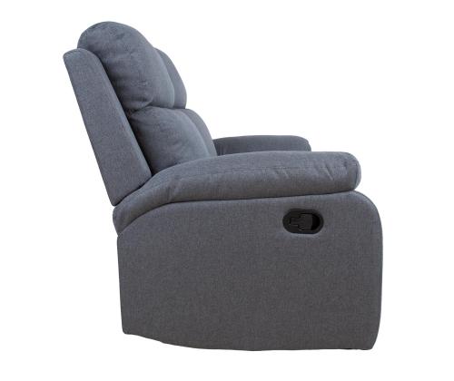 Diivan REX 2-kohaline manuaalne recliner 133x81xH103cm, tumehall