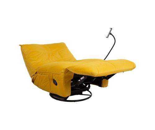 Puhketool WIN-WIN manuaalne recliner 80x95xH90cm, kollane