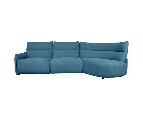 Nurgadiivan CANNES PN elektriline recliner 310x91/101xH92cm, hallikassinine