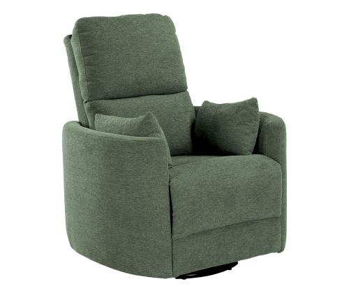 Tugitool STINA kiikuv ja pöörlev manuaalne recliner 83x88xH100cm, roheline