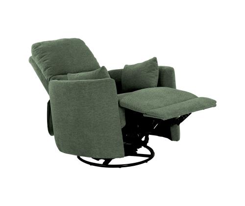 Tugitool STINA kiikuv ja pöörlev manuaalne recliner 83x88xH100cm, roheline
