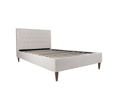 Voodi EMILIA 140x200cm, ilma madratsita, beež