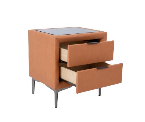 Öökapp LENA 50,5x41xH54cm, konjakipruun