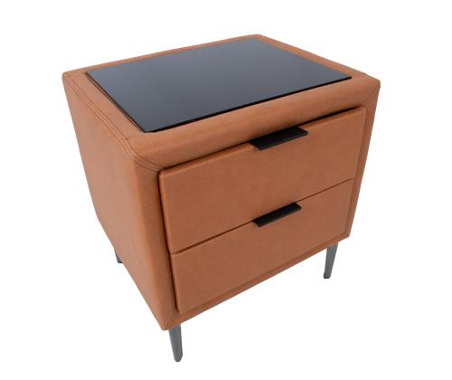 Öökapp LENA 50,5x41xH54cm, konjakipruun