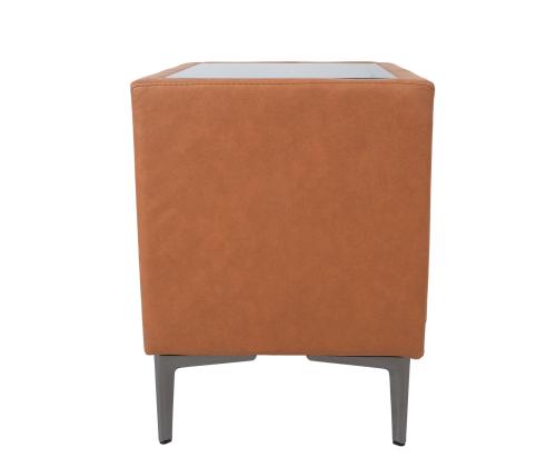 Öökapp LENA 50,5x41xH54cm, konjakipruun