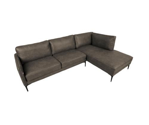 Nurgadiivan SOFIA PN 257x83/168xH82cm, tume oliiv