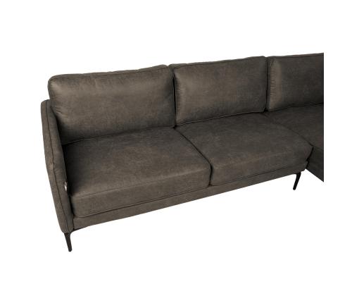 Nurgadiivan SOFIA PN 257x83/168xH82cm, tume oliiv