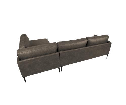 Nurgadiivan SOFIA PN 257x83/168xH82cm, tume oliiv