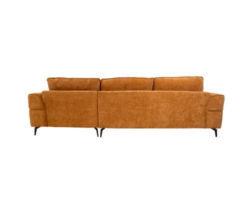 Nurgadiivan OLIVIA PN 295x104/170xH92cm, pruun