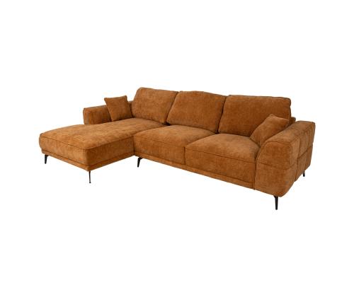 Nurgadiivan OLIVIA VN 295x170/104xH92cm, pruun