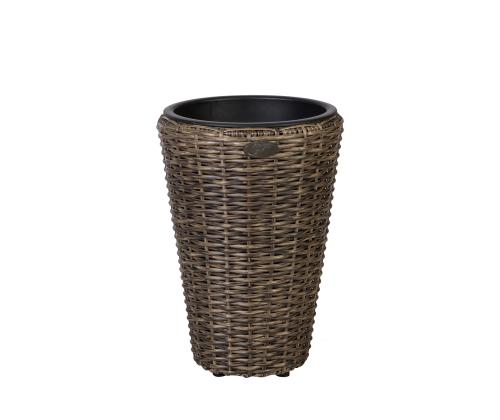 Lillepotiümbris WICKER D28xH40cm, tumepruun