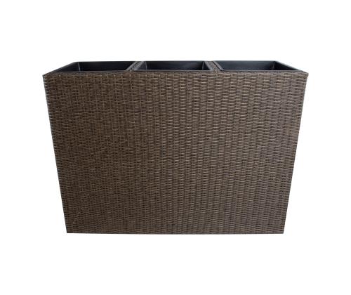 Lillekast WICKER 110x39xH88cm, tumepruun