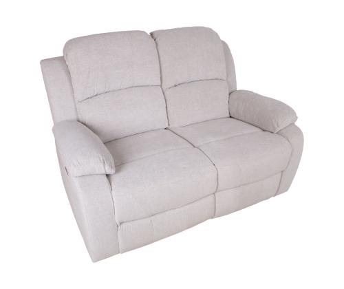 Diivan FELICIA 2-kohaline elektriline recliner 150x96xH100cm, loodusvalge