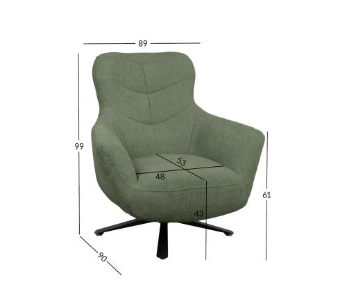 Tugitool HELGA 89x90xH99cm, roheline