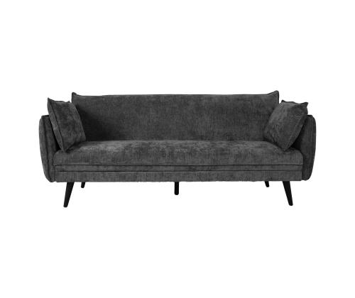 Diivanvoodi NOELLA 3-kohaline 212x82xH88cm, tumehall