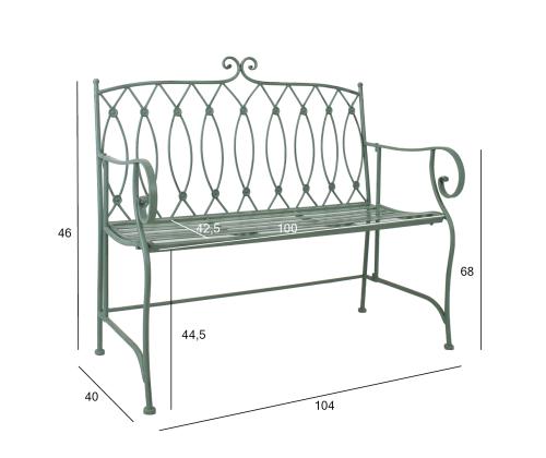 Tool MINT 40x51xH92cm, antiikroheline, sepistatud metall