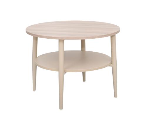 Diivanilaud LESTER 60x60xH45cm, hele puit/beež