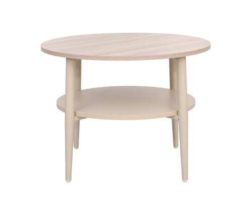 Diivanilaud LESTER 60x60xH45cm, hele puit/beež