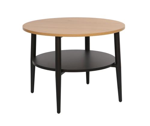 Diivanilaud HECTOR 60x60xH45cm, saar/must