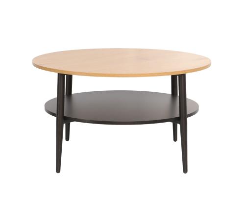 Diivanilaud HECTOR 80x80xH45cm, saar/must