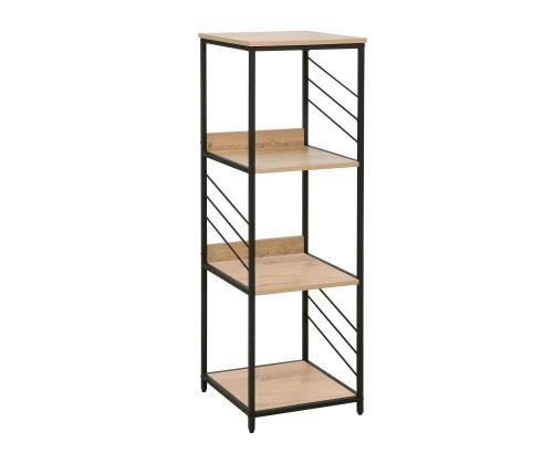 Riiul DIMITRA 40x40xH124cm, rustik/must