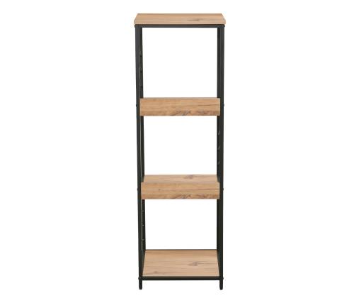 Riiul DIMITRA 40x40xH124cm, rustik/must