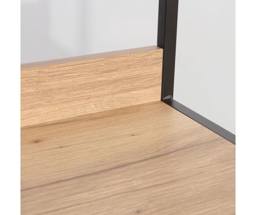 Riiul DIMITRA 40x40xH124cm, rustik/must