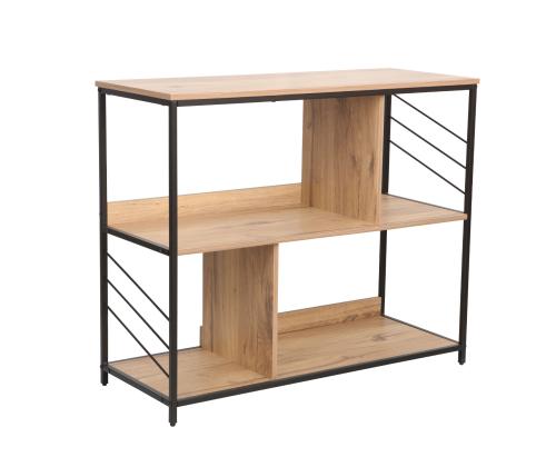 Riiul DIMITRA 100x40xH83,5cm, rustik/must