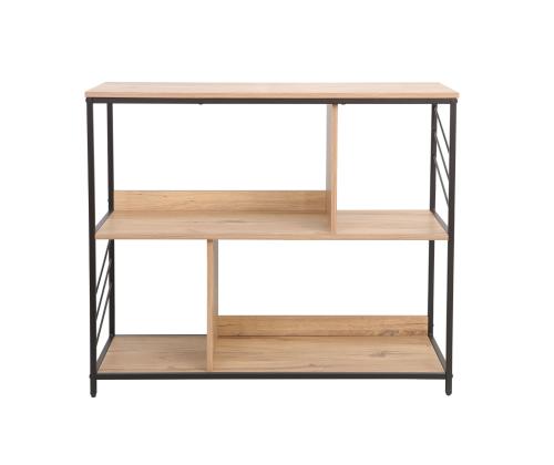 Riiul DIMITRA 100x40xH83,5cm, rustik/must