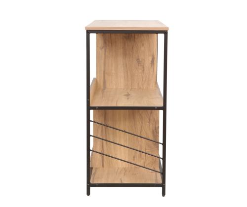 Riiul DIMITRA 100x40xH83,5cm, rustik/must