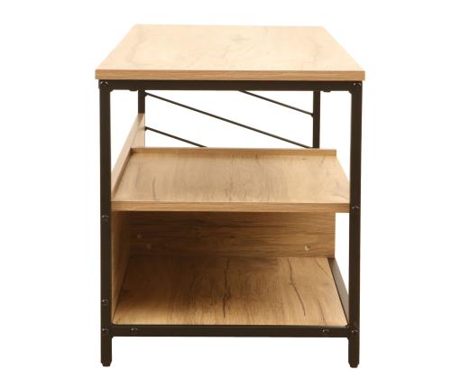 TV laud DIMITRA 120x40xH45cm, rustik/must