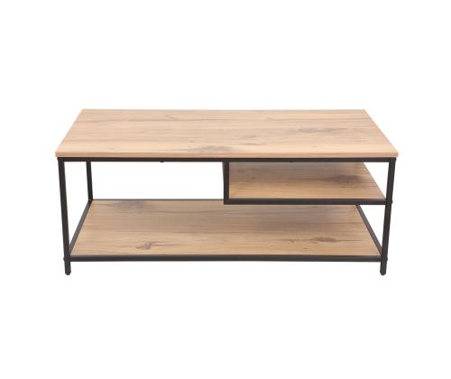 Diivanilaud DIMITRA 100x50xH40cm, rustik/must