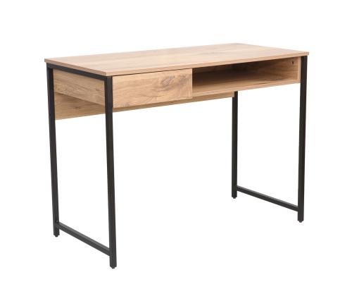 Kirjutuslaud DIMITRA 100x50xH76cm, rustik/must