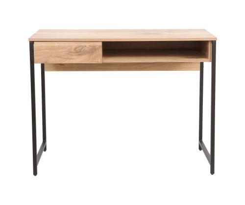 Kirjutuslaud DIMITRA 100x50xH76cm, rustik/must