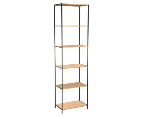 Riiul HARPER 50x30xH180cm, saar/must