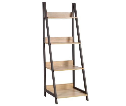 Riiul STEP 52x48xH146,5cm, tamm, melamiinplaat, teras