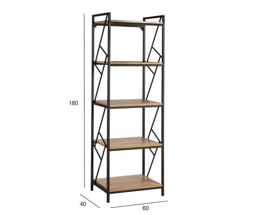 Riiul STUDY 60x40xH180cm, tamm