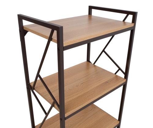 Riiul STUDY 60x40xH99cm, tamm, melamiinplaat, teras