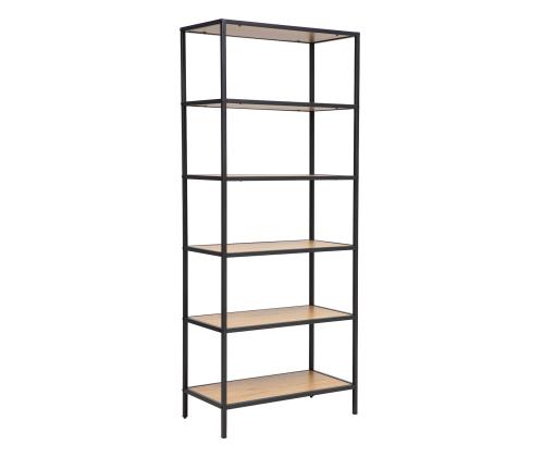 Riiul HEDVIG 63x33xH152cm, saar/must