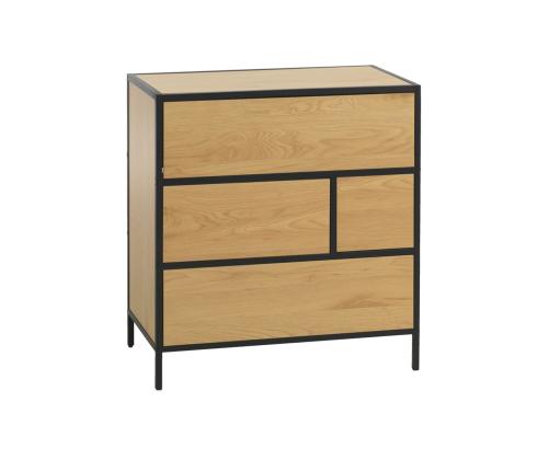 Kummut HEDVIG 70x40xH74,5cm, saar/must