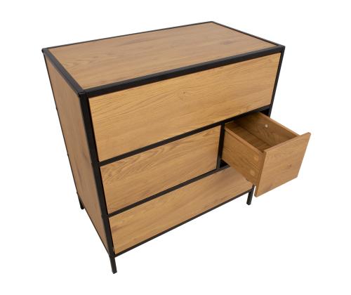 Kummut HEDVIG 70x40xH74,5cm, saar/must