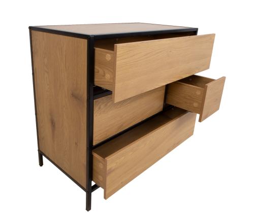 Kummut HEDVIG 70x40xH74,5cm, saar/must