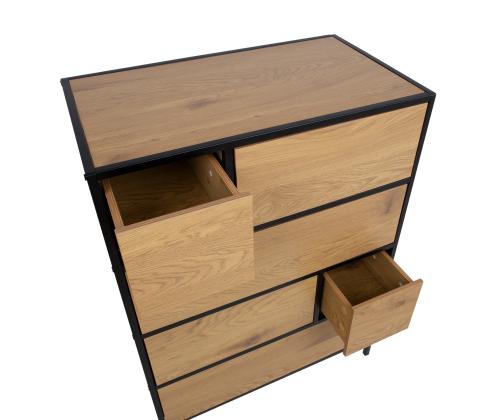 Kummut HEDVIG 70x40xH95cm, saar/must