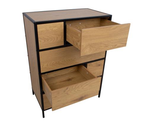 Kummut HEDVIG 70x40xH95cm, saar/must